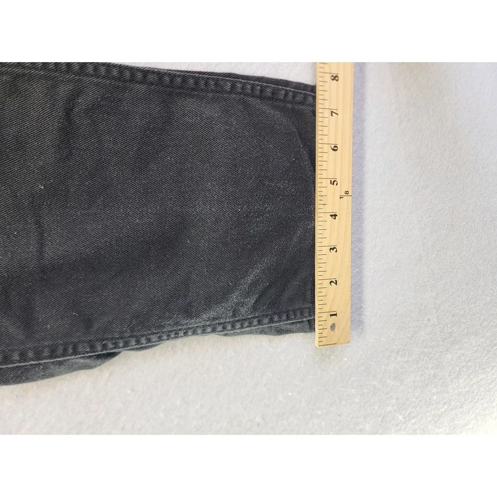 Levis‎ 513 Slim Fit Jeans Mens Black Faded Denim Pants 34x34
